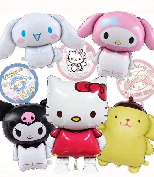 Sanrio 8-Piece Hello Kitty & Friends 8 Piece Foil Balloon Set