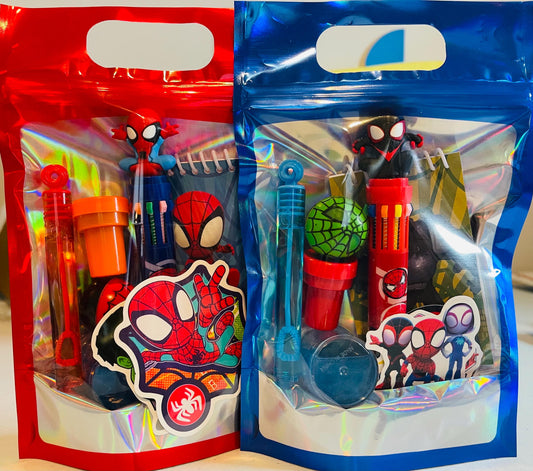 Spidey and His Amazing Friends Party Favor Bag | Superhero Birthday Goodie Bag | Kids Spider-Themed Treat Bag | Boys or Girls Gift